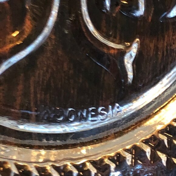 Vintage Pasari Heart And Rose Candy Dish Clear - Picture 9 of 10